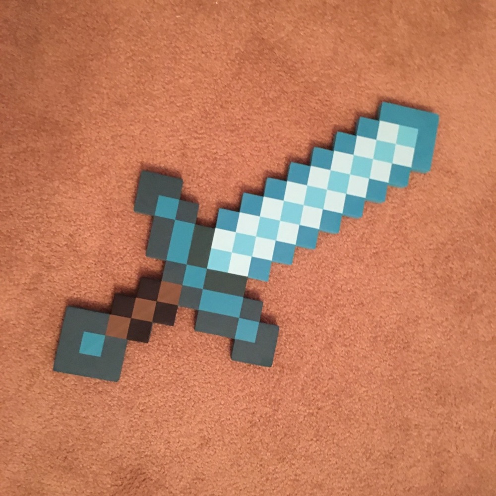Minecraft Foam Diamond Sword